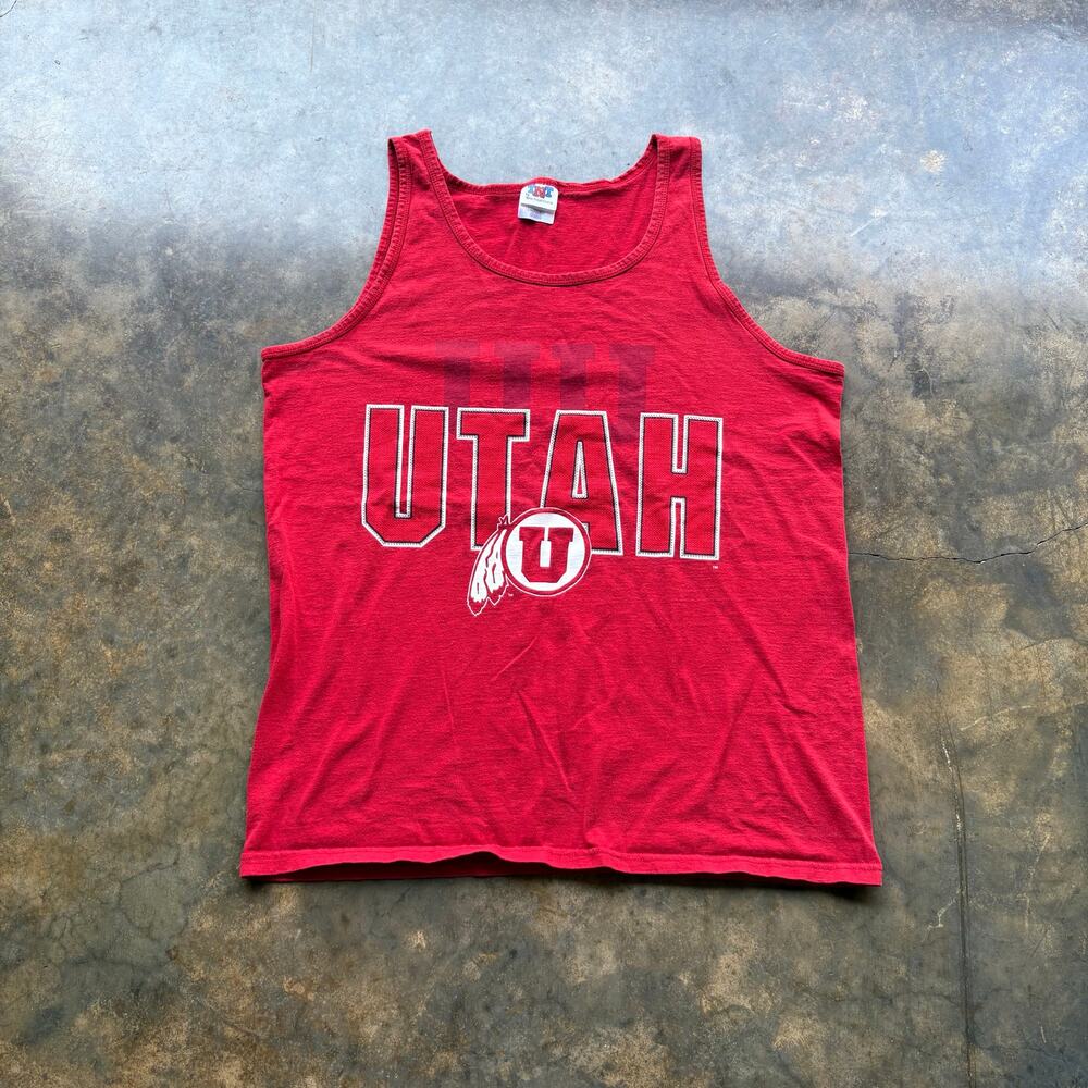 Vintage 90s Utah Utes Graphic Cut off T-shirt